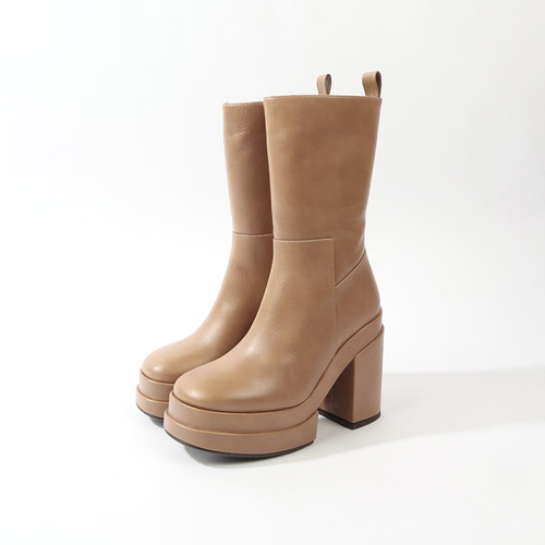 36码 PA0LOMA BA0RCELO 棕色牛皮时装靴 766