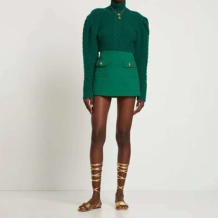 半裙 优雅绿色时装 ZIMMERMANN 830 M穿