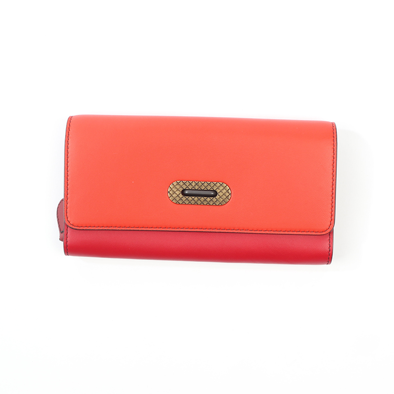 BO0TTEGA VE0NETA 红色时装长钱包 1060