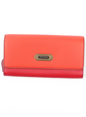 BO0TTEGA VE0NETA 红色时装长钱包 1060