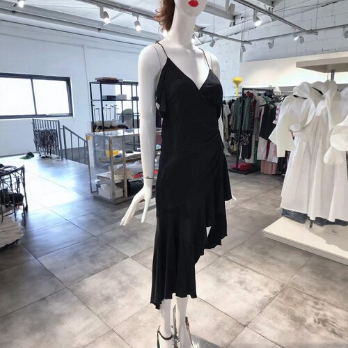 M-L穿 PHILOSOPHY DI LORENZO SERAFINI 优雅V领女装连衣裙 1050