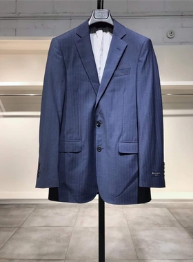 S-小M穿 BROOKS BROTHERS 男款深蓝色羊毛西服 810