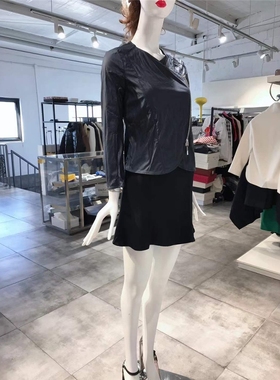 XS-S穿 ARM JE 时尚斜拉链洋装夹克 355