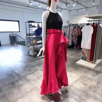 S-M穿 BADGLEY MISCHKA 唯美拼色洋装连衣裙 1510