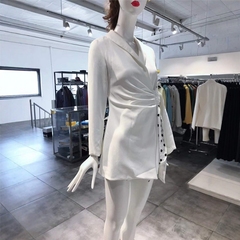 XS-S穿 LE VOLIERE 欧式捏褶洋装连衣裙 710