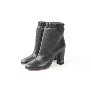 黑色油润羊皮短靴 CH0OO 1388 JI0MMY 34码