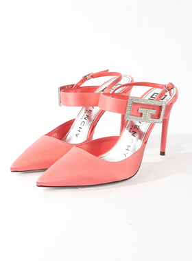 37码 GIV 橘红色轻丝时装单鞋 1630