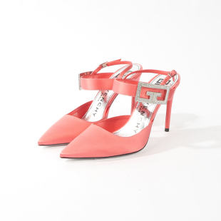 单鞋 橘红色轻丝时装 1630 GIV 37码