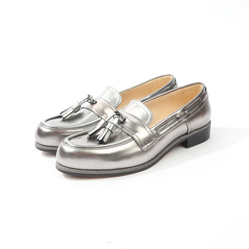 36.5 39码 JI0MMY CH0OO 银灰色流苏时装单鞋 710,女鞋,浅口单鞋,淘宝优惠券,粉丝福利购,淘宝优惠卷