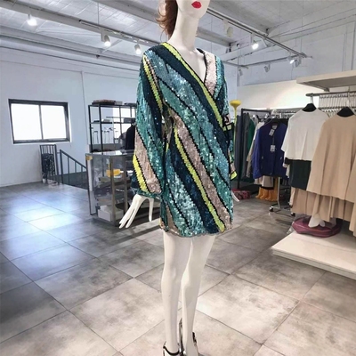 S-M穿 CIRCUS HOTEL 色彩亮片洋装连衣裙 810