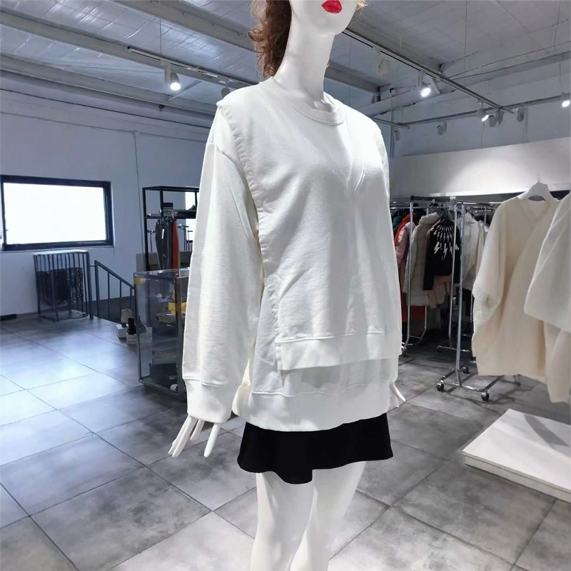 S-M穿 MM6 MARTIN MARGIELA 简约细棉洋装卫衣 766