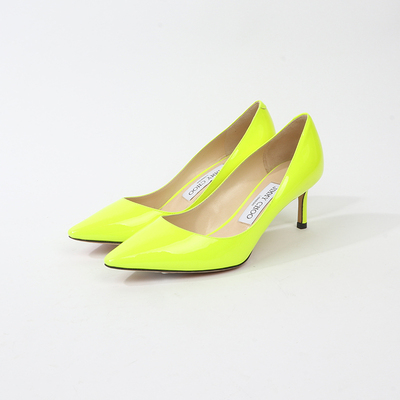 35 36码 JI0MMY CH0OO 靓丽荧光绿高跟鞋 1170