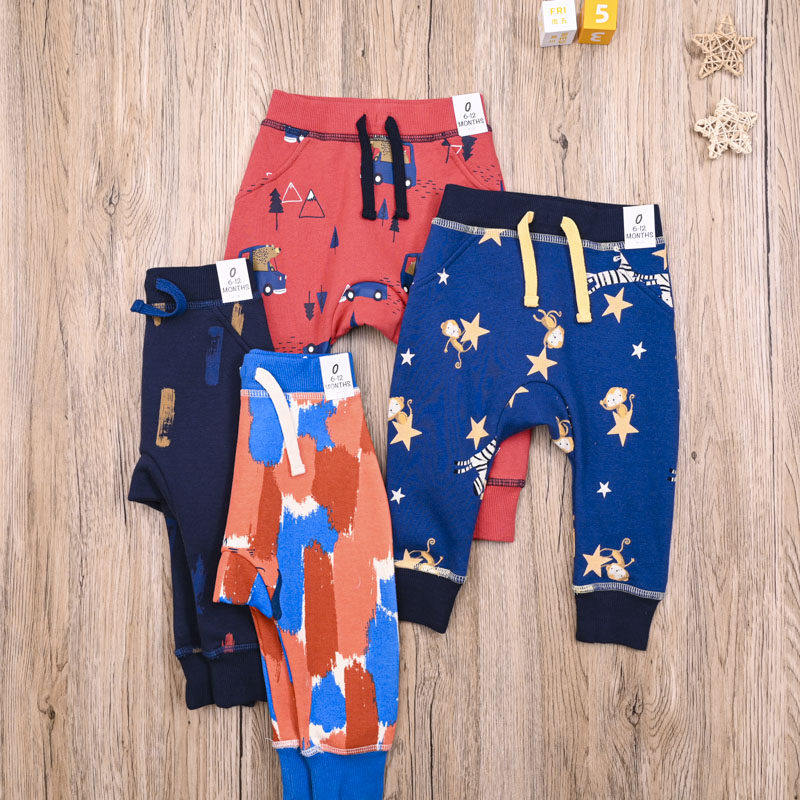 外贸欧美男宝春秋卫裤大PP裤长裤子婴儿休闲裤细抓绒哈伦裤小脚裤,童装/婴儿装/亲子装,裤子,淘宝优惠券,粉丝福利购,淘宝优惠卷