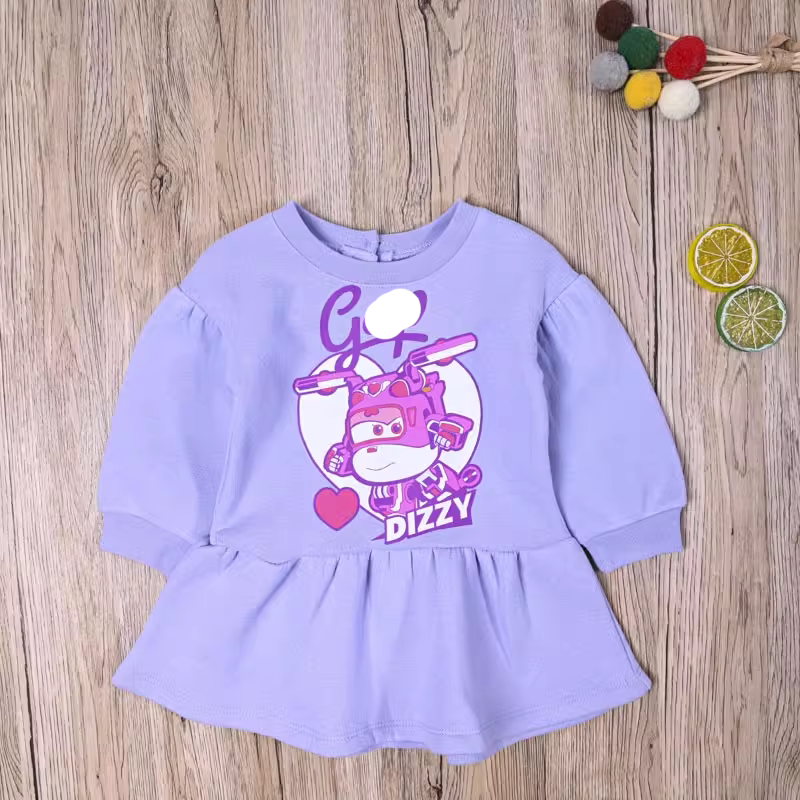 GA外贸欧美女宝春秋可爱外套长袖卫衣女童细抓绒衫裙式上衣套头衫