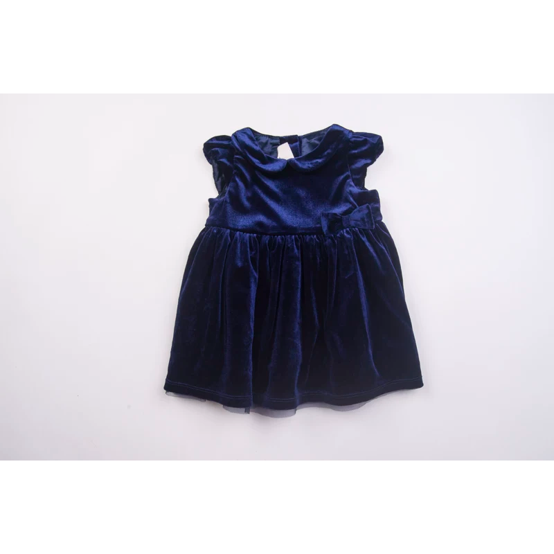 H外贸欧美女宝春秋短袖连衣裙 女童金丝绒纱裙可爱公主裙子礼服裙