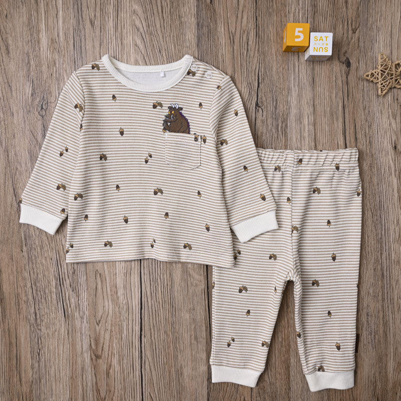 外贸欧美 男宝春秋纯棉长袖T恤上衣婴儿长裤子家居服打底两件套装,童装/婴儿装/亲子装,套装,淘宝优惠券,粉丝福利购,淘宝优惠卷