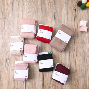 C外贸欧美 女童春秋女宝连裤袜子 棉质打底裤子长裤 百搭款袜裤