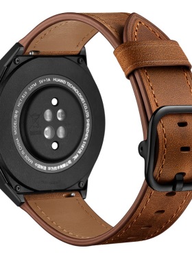适用于华为Watch GT表带GT2华为watch2pro表带荣耀智能手Magic金属2e日扣三星S3真皮替换华米amazfit三星tic3