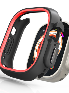 适用于苹果手表ultra3保护壳iwatch9磨砂软壳s8一体保护套watch防尘全屏ultra保护壳膜49/41/45mm男女通用