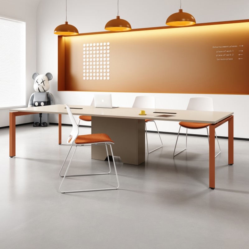 会议桌长桌简约现代办公桌培训小型洽谈办公桌家俱会议室桌椅组合