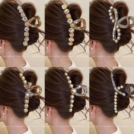 高级感抓夹大号后脑勺发夹女2025新款高端鲨鱼夹气质夏季夹子头饰