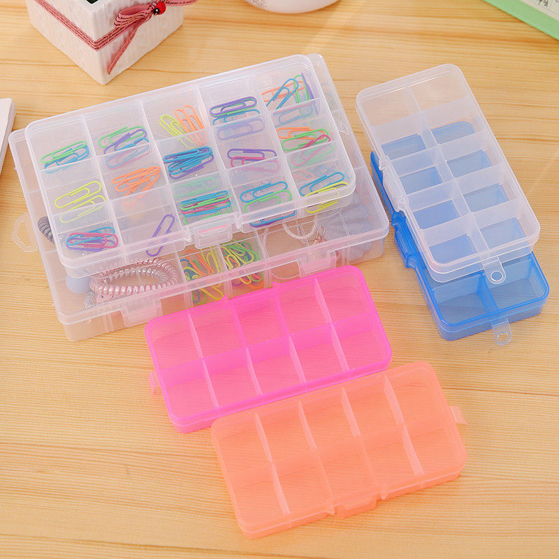 首饰收纳盒饰品戒指盒耳环耳钉盒可拆螺丝整理盒子项链大容量透明