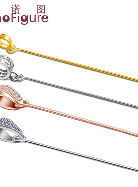 法诺图925银吊坠扣DIY饰品挂钩环佛观音连接头瓜子扣貔貅小孔夹扣