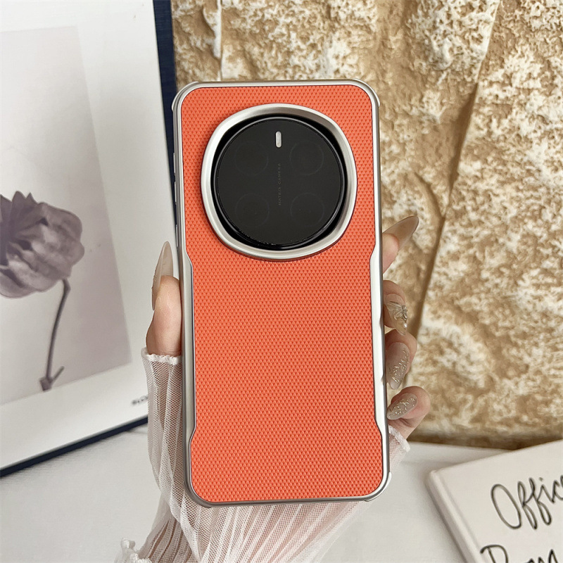 适用华为mate70手机壳mata70pro十高端电镀皮革m60加全包边外壳mato魅特por+超薄素皮meta气囊防摔ma新款meit