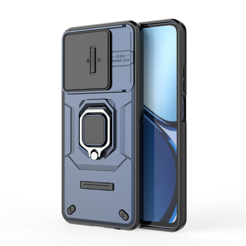 适用realme真我C63手机壳realmec61简约磨砂opporealmec65推窗镜头保护壳oppo真爱c67硅胶车载磁吸旋转支架男