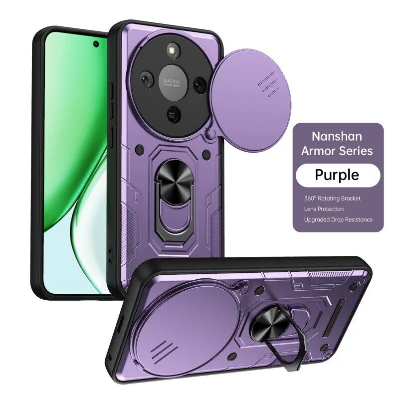 适用华为荣耀x70手机壳honorx9d简约创意x9c推拉镜头盖x8b全包x8c后壳mtn一nx1防摔brp车载abr一lx1带支架lly