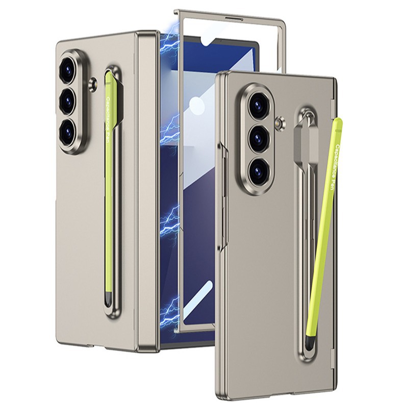 适用三星zfold8ultra手机壳galaxy z fold8uitra简约时尚foid8u侧中轴转轴Samsung全包壳膜一体food送笔s pen