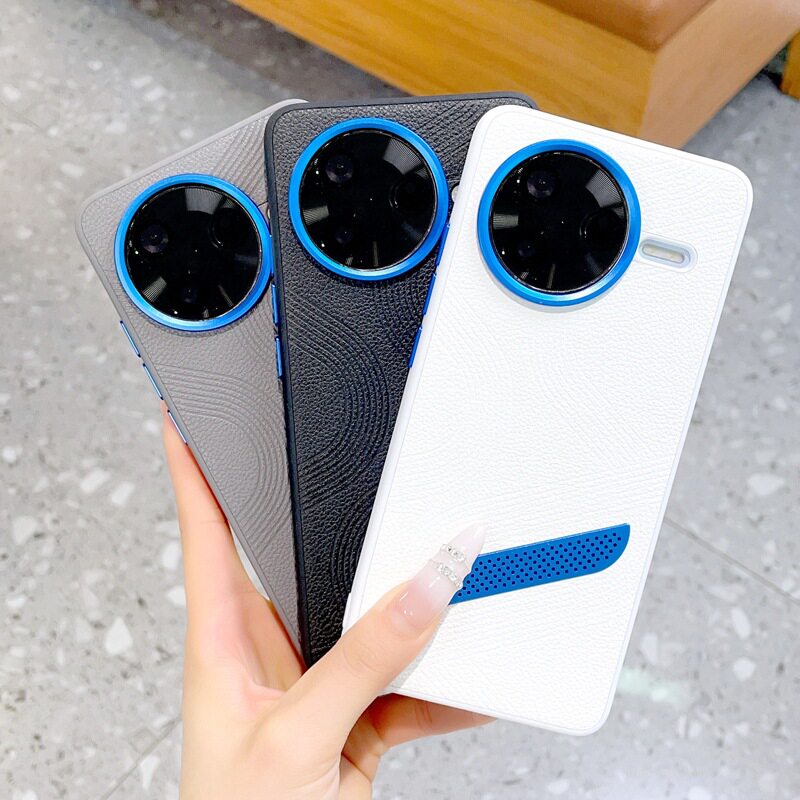 适用小米pocof7ultra手机壳poco f7pro简约创意红米k80撞色素皮por全包外壳redmik80p超薄皮质uitra散热u新款