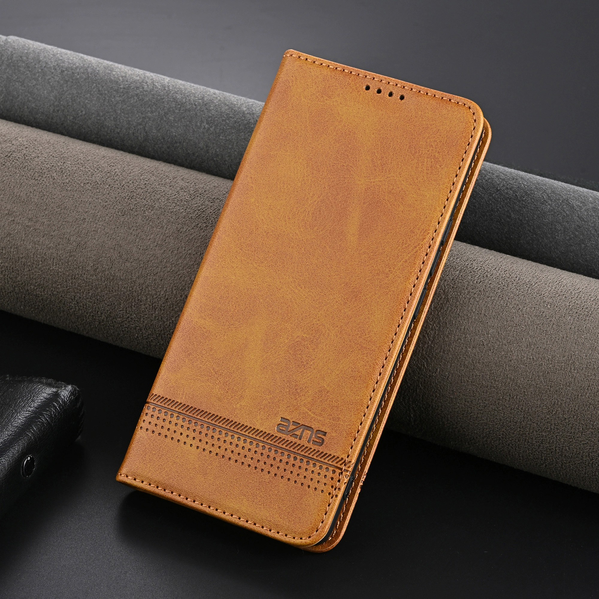 适用荣耀400海外版手机壳honor400pro香港版商务皮革DNY一NX9翻盖式皮套DNP前后带盖por折叠支架ro磁吸插卡套
