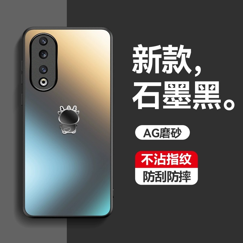 适用华为荣耀90pro手机壳honor 90gt简约磨砂x90龙por防指纹p90全包外壳9o九零pr0超薄h0n0r防刮tg硅胶ro男女