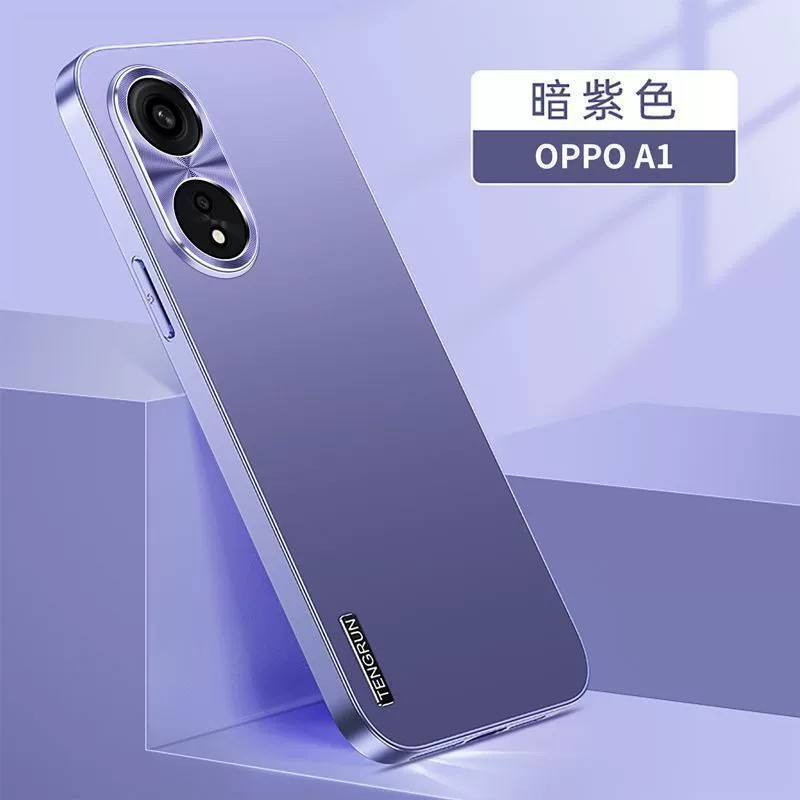 适用oppoa1pro手机壳a1 5g简约纯色磨砂opρo金属镜头phs110全包phq后壳oppophq超薄opa软边0pp0ppoa散热por