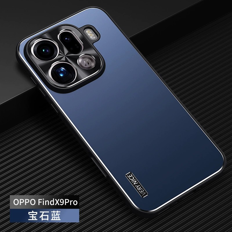 适用oppofindx9pro手机壳findx9商务磨砂oppox8金属背板x9por全包镜头外壳fingx8p超薄防刮find9x男finex新款