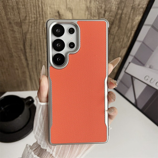 适用三星s25ultra手机壳s24ultar高端电镀皮革u全包边uitra外壳sm一s9380超薄素皮s9280气囊防摔case新款utra