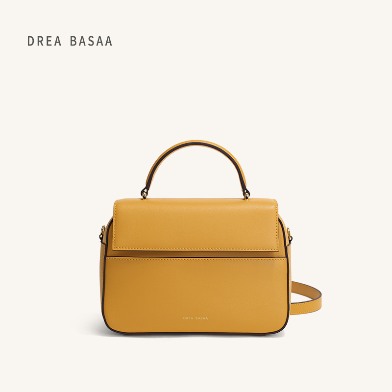 drea basaa意大利品牌风包包女包2021新款真皮手提单肩斜挎包翻盖