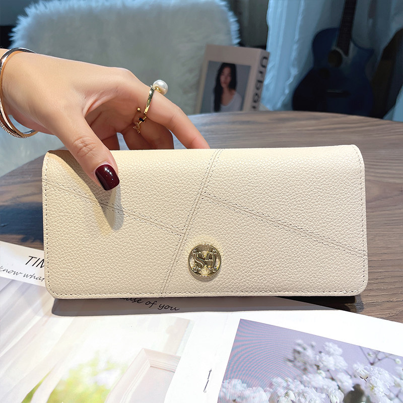 2025新款软牛皮钱夹放手机大钞夹高级感真皮大容量长款钱包女百搭,箱包皮具/热销女包/男包,钱包,淘宝优惠券,粉丝福利购,淘宝优惠卷