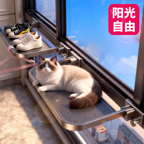 温莎阳台猫窝窗沿猫咪休息室