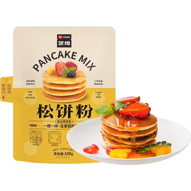 展艺松饼预拌粉100g家用烘焙原料