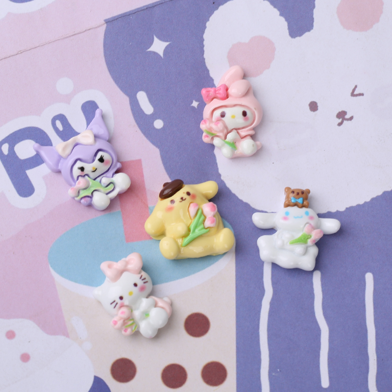 动物冰箱贴亮面树脂配件奶油胶