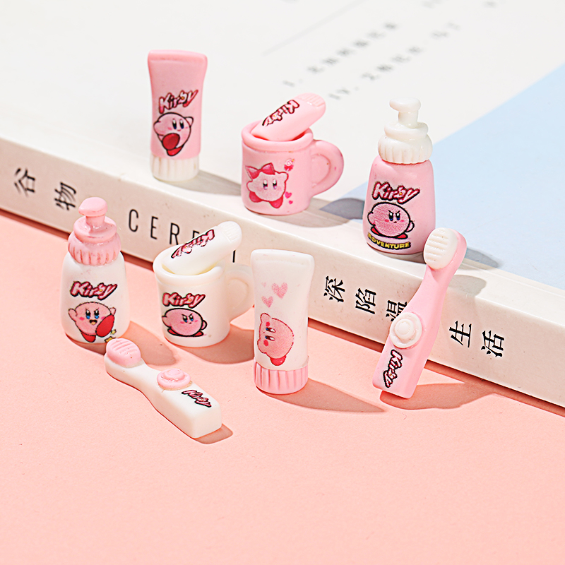 树脂配件星之卡比洗漱套装