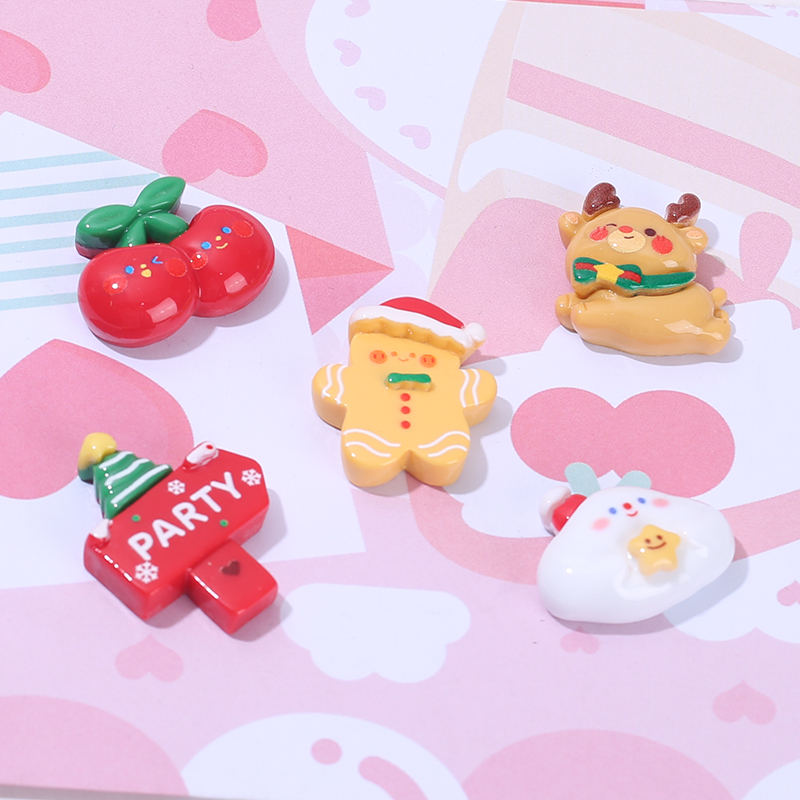 亮面卡通圣诞下来配件