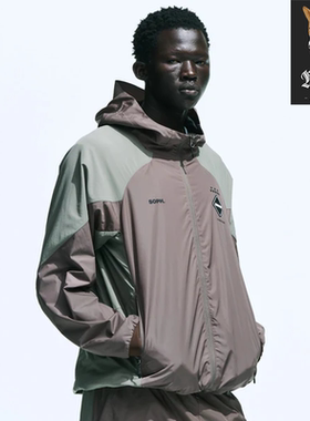 F.C.R.B WARM UP JACKET 黑色男女同款防水透气休闲热身训练夹克