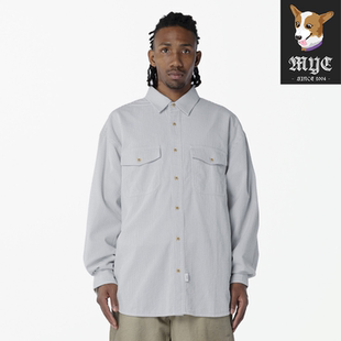 MADNESS DYED SUCKER STRIPE LOUNGE SHIRT 余文乐泡泡纱衬衫26SS