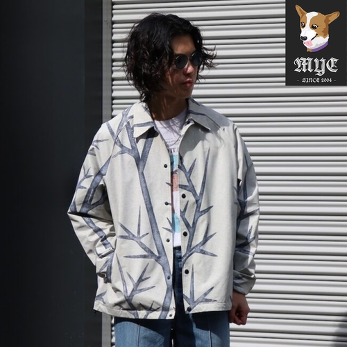 折扣SEDAN Camouflage Coaches Jacket 树枝迷彩抽绳休闲夹克25SS