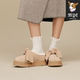 保暖厚底蝴蝶结毛毛拖鞋 UGG 一脚蹬1176290 BOW PLATFORM SLIP