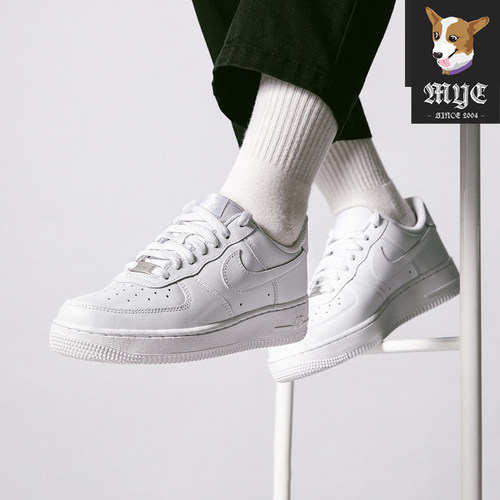 耐克Nike Air Force 1 AF1纯白空军一号经典休闲板鞋 IV4501-100