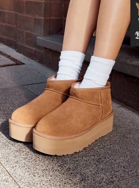 UGG Mini 厚底秋冬女款保暖经典增高短筒休闲雪地靴1135092